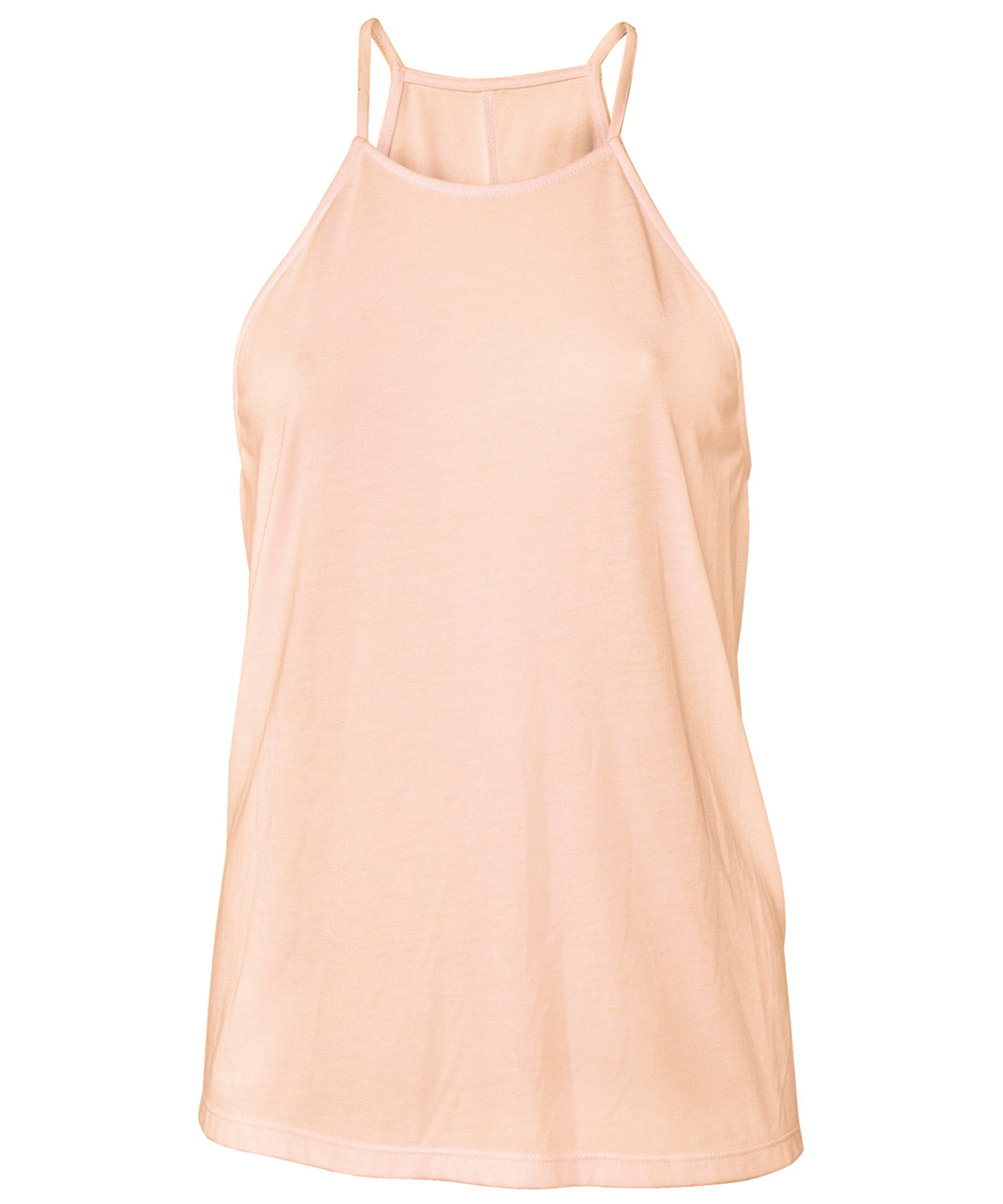 Peach - Women's flowy high neck tank - GarmentEmbroidery