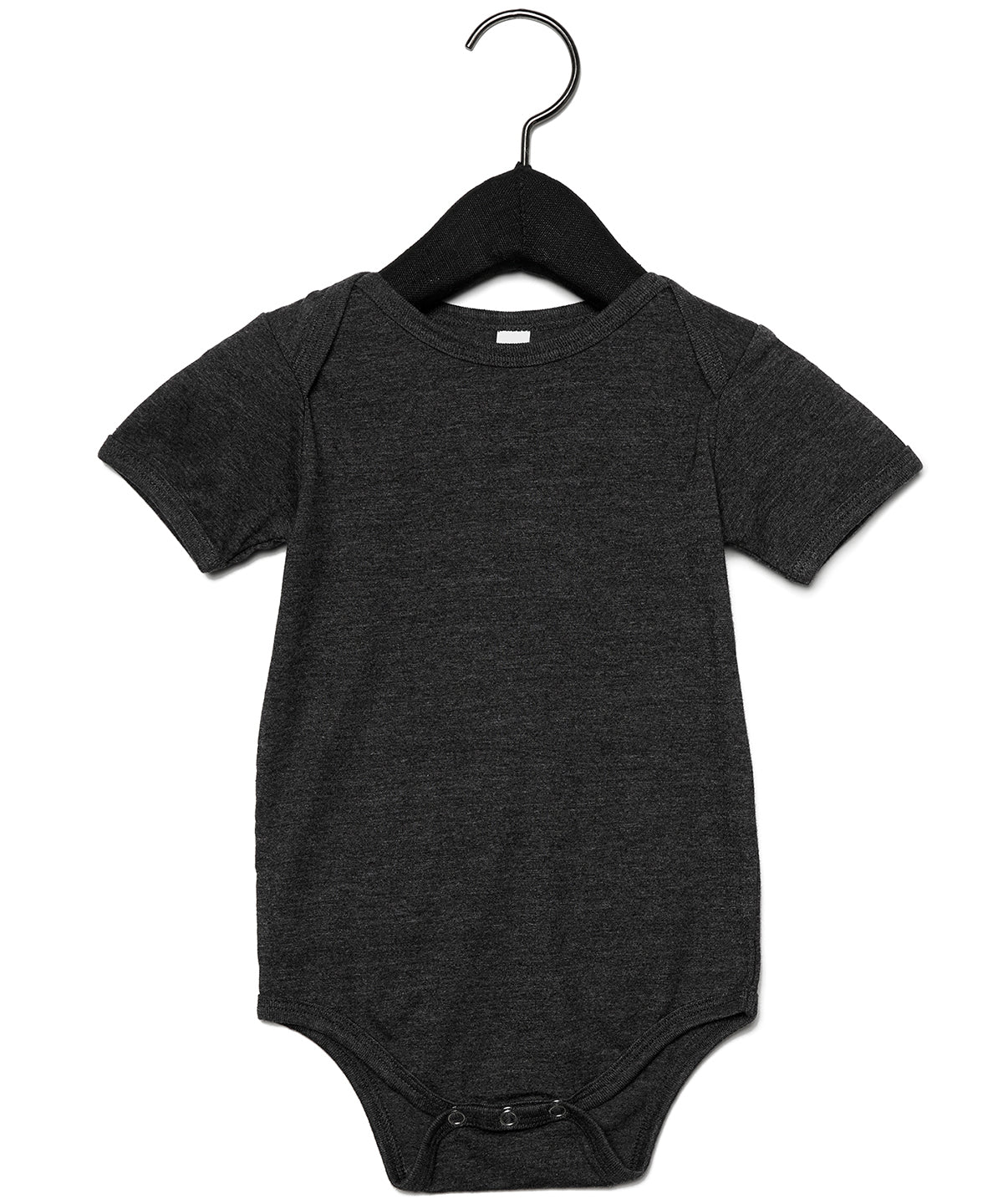 Dark Grey Heather - Baby Jersey short sleeve one piece - GarmentEmbroidery