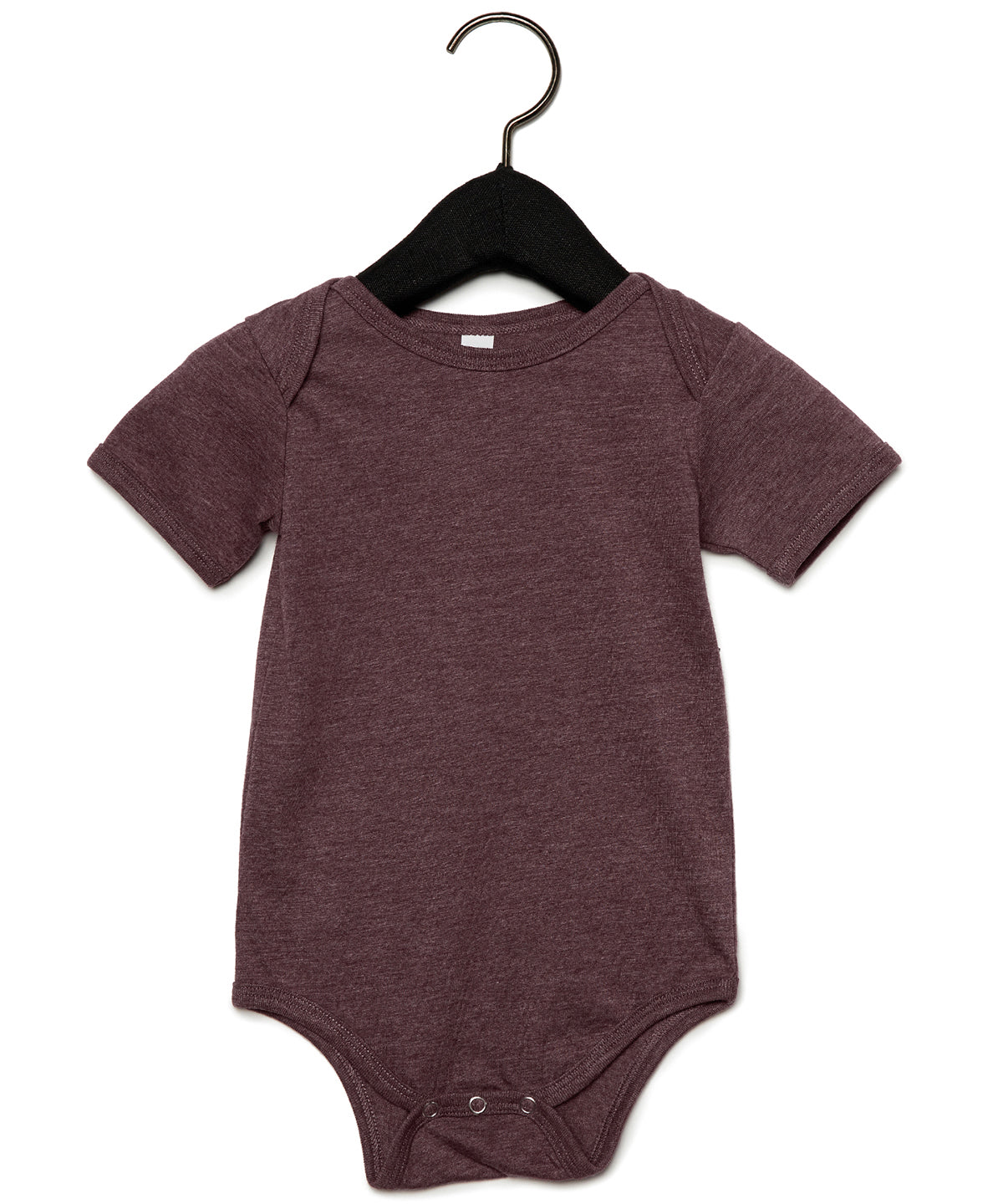 Heather Maroon - Baby Jersey short sleeve one piece - GarmentEmbroidery