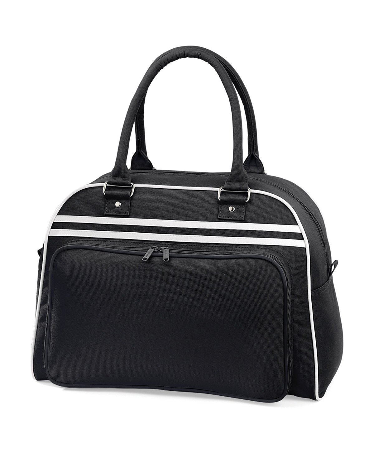 Black/White - Retro bowling bag - GarmentEmbroidery