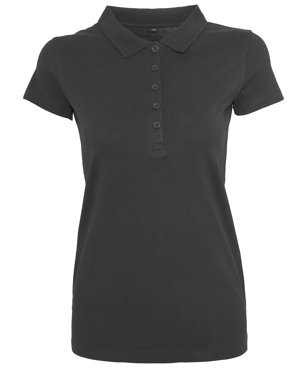 Black - Women's Jersey polo - GarmentEmbroidery