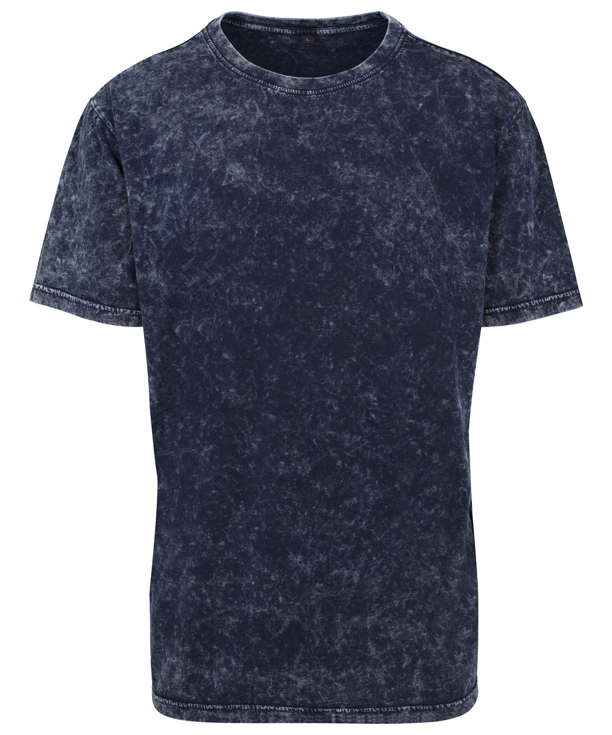 Indigo/White - Acid washed tee - GarmentEmbroidery