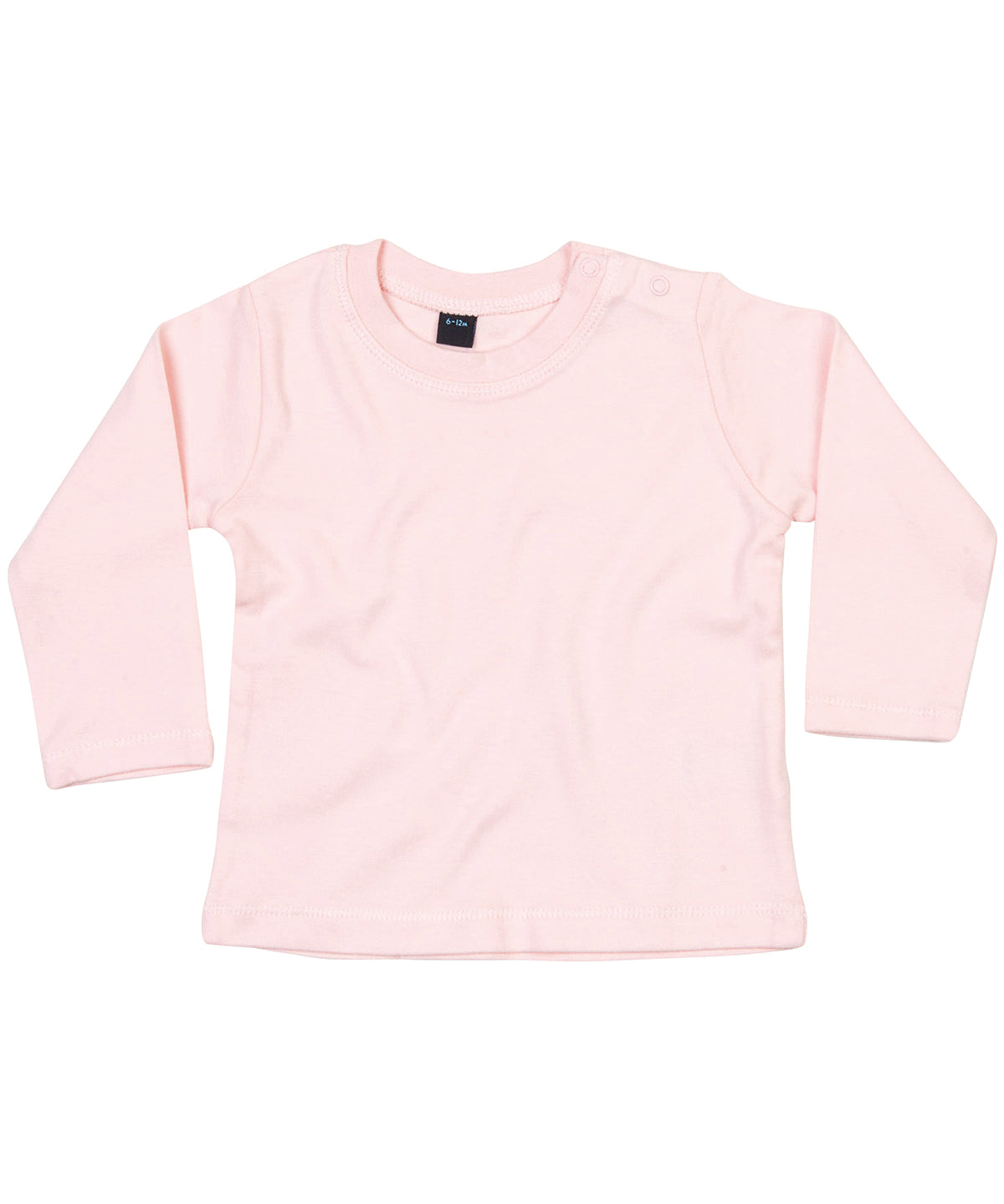 Powder Pink - Baby long sleeve T - GarmentEmbroidery