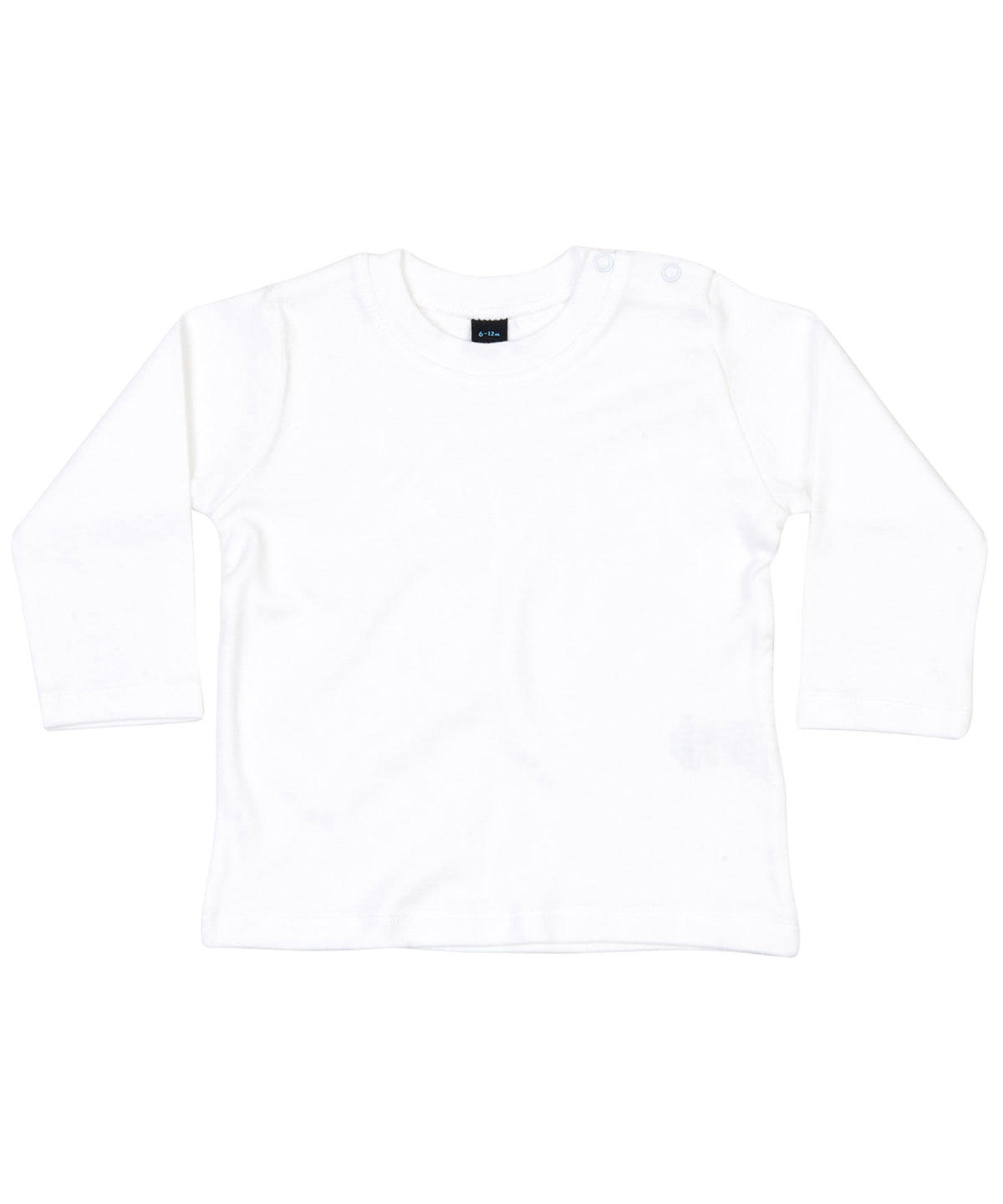 White - Baby long sleeve T - GarmentEmbroidery