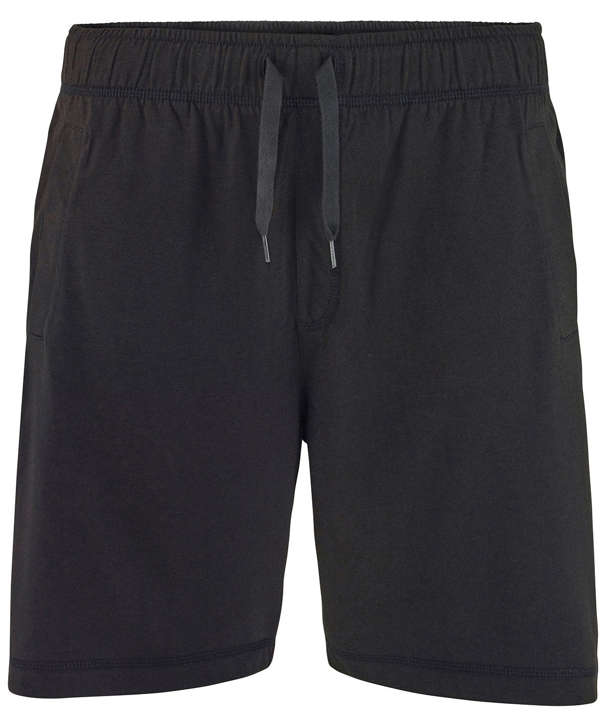 Black - Guys lounge shorts - GarmentEmbroidery