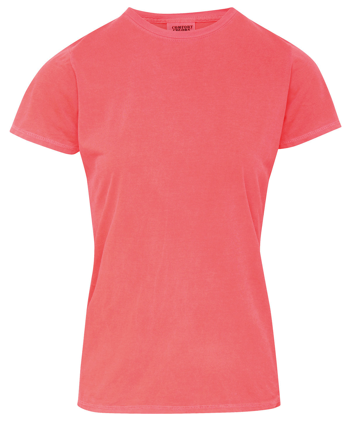 Neon Red Orange - Women's fitted tee - GarmentEmbroidery