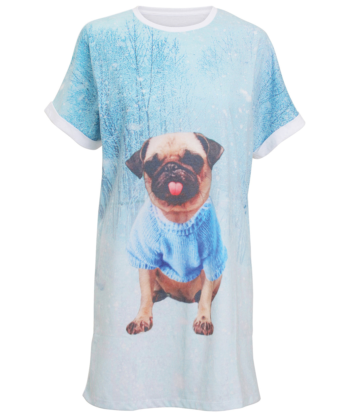 Pug - Pug night dress - GarmentEmbroidery