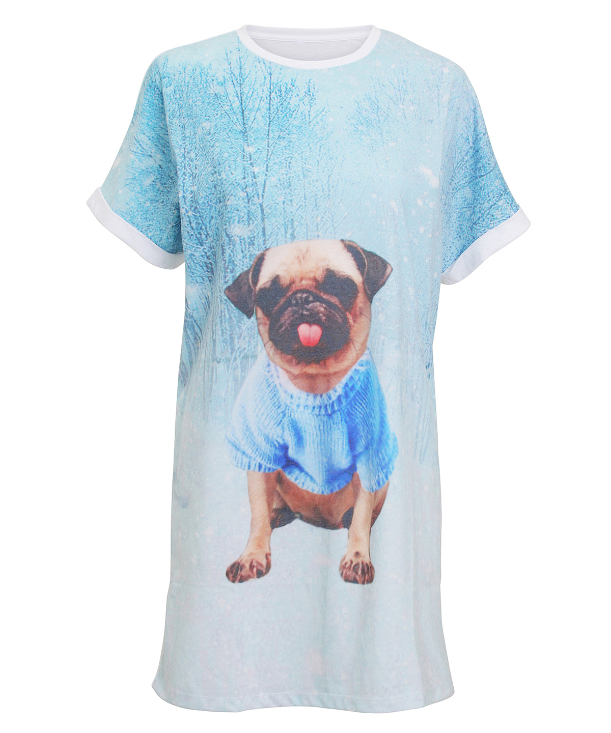 Pug - Pug night dress - GarmentEmbroidery