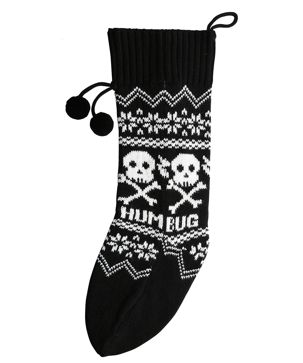 Skull - Knitted Christmas stocking - GarmentEmbroidery