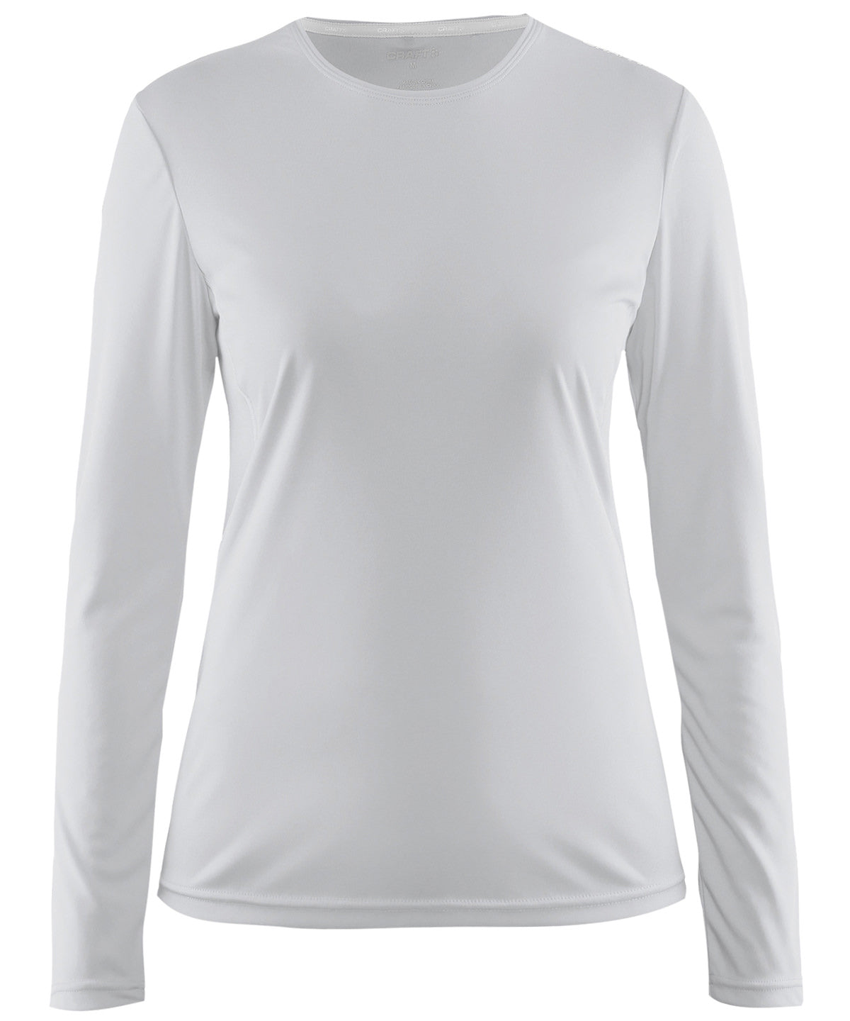 White - Women's mind long sleeve tee - GarmentEmbroidery