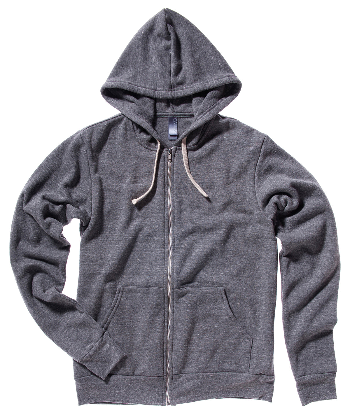 Grey Triblend - Unisex triblend full zip hoodie - GarmentEmbroidery