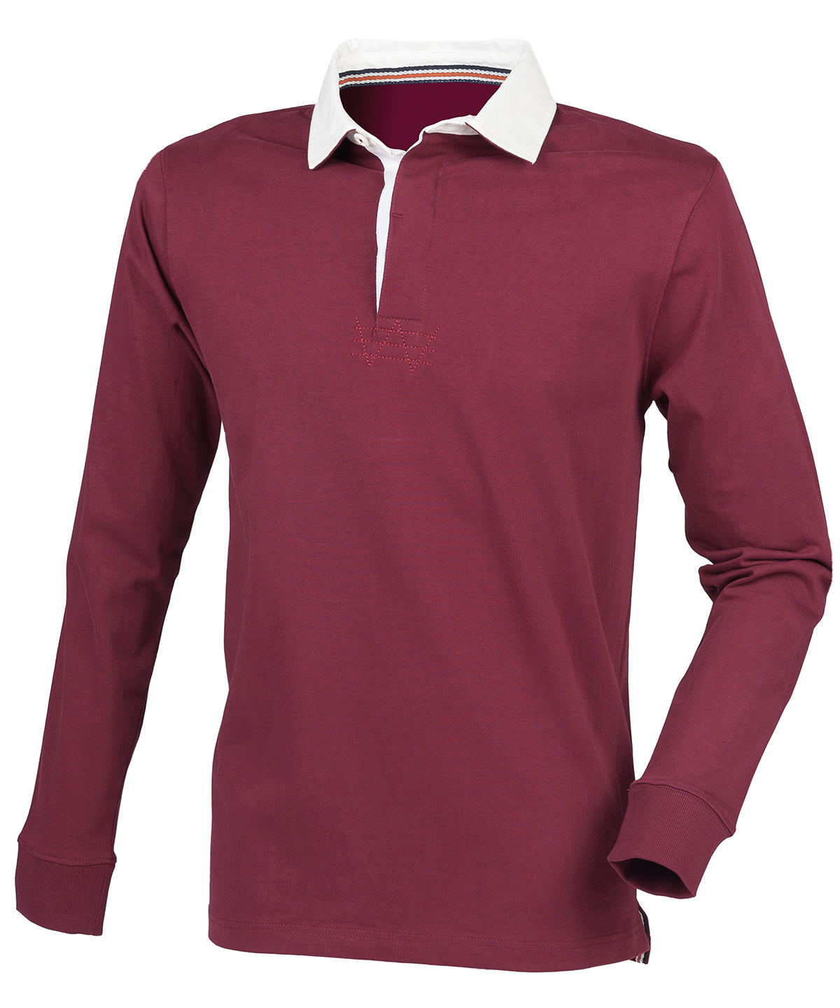 Burgundy - Premium superfit rugby shirt - GarmentEmbroidery