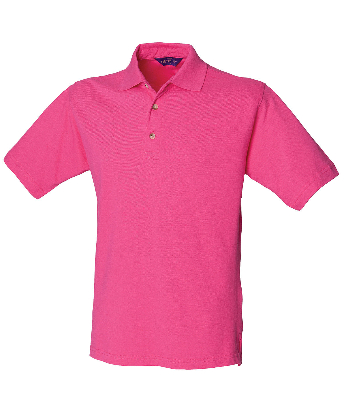 Classic cotton piqué polo with stand-up collar