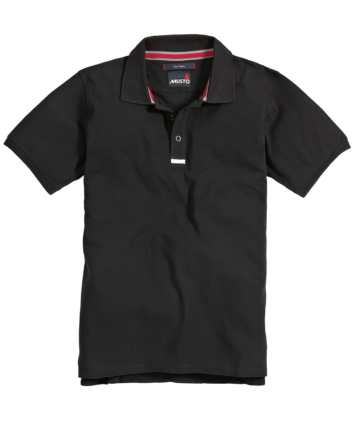 Black - Team piqué polo short sleeve - GarmentEmbroidery