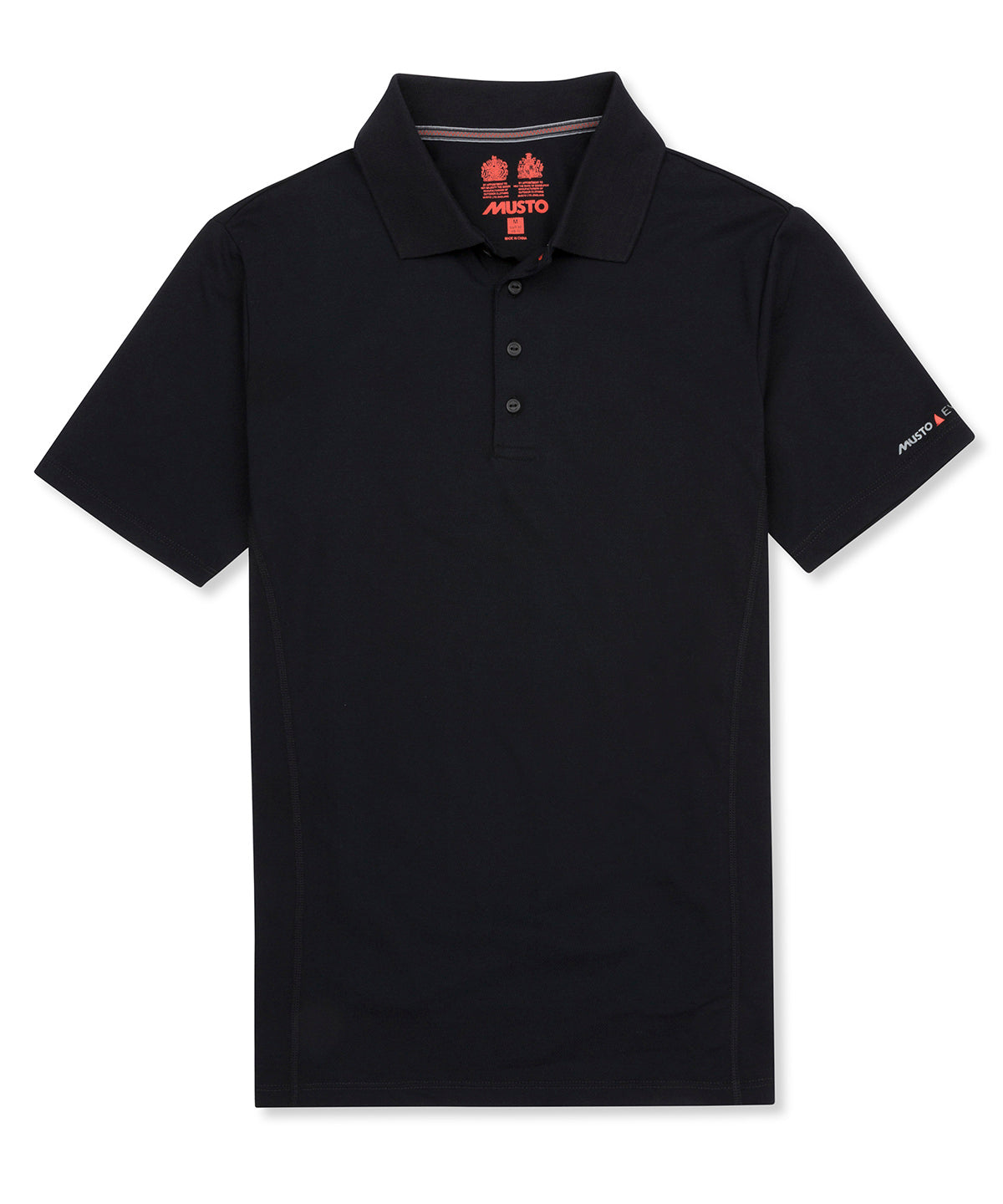 Black - Evolution sunblock short sleeve polo - GarmentEmbroidery