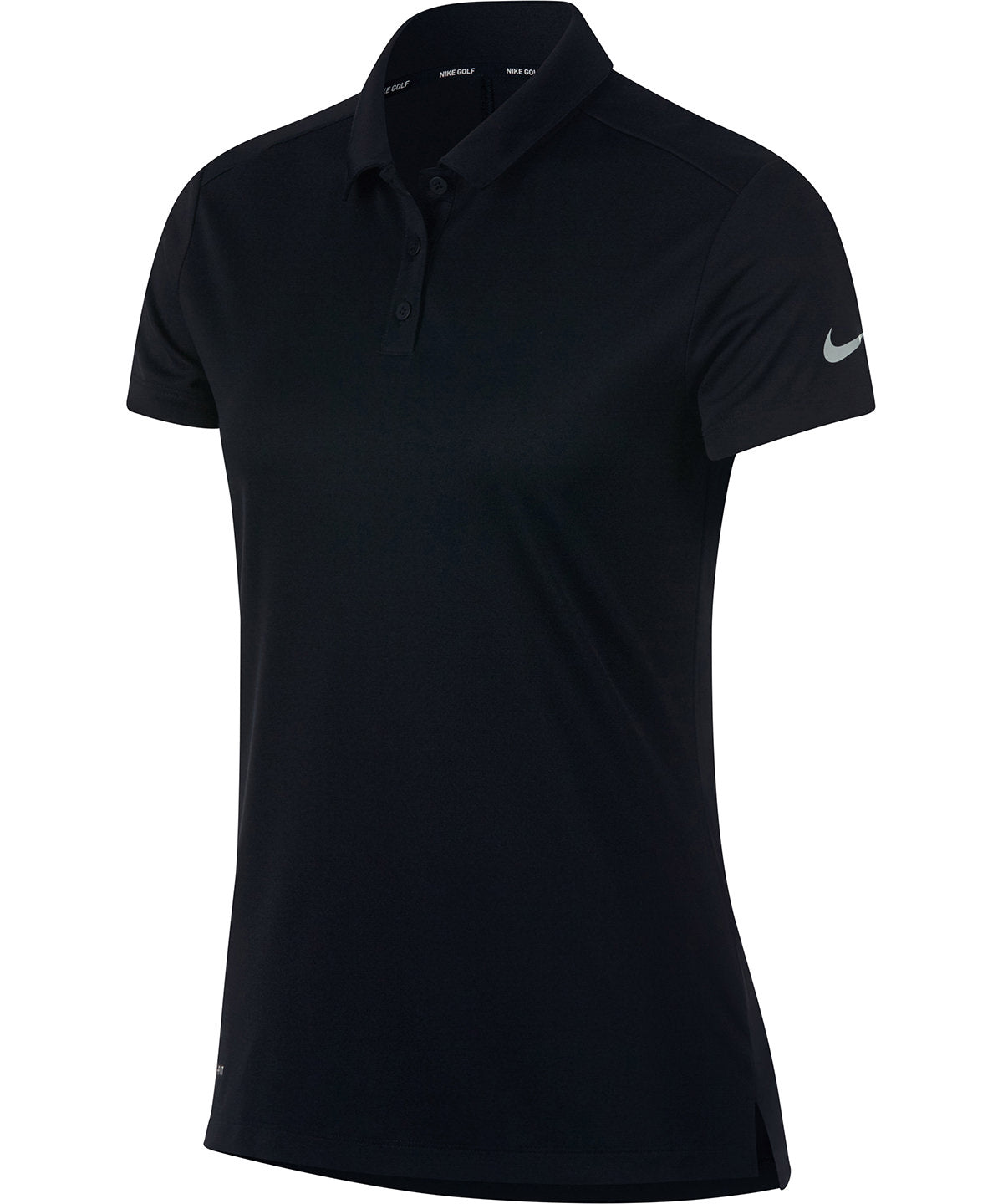 Black/Silver - Women's victory polo - GarmentEmbroidery