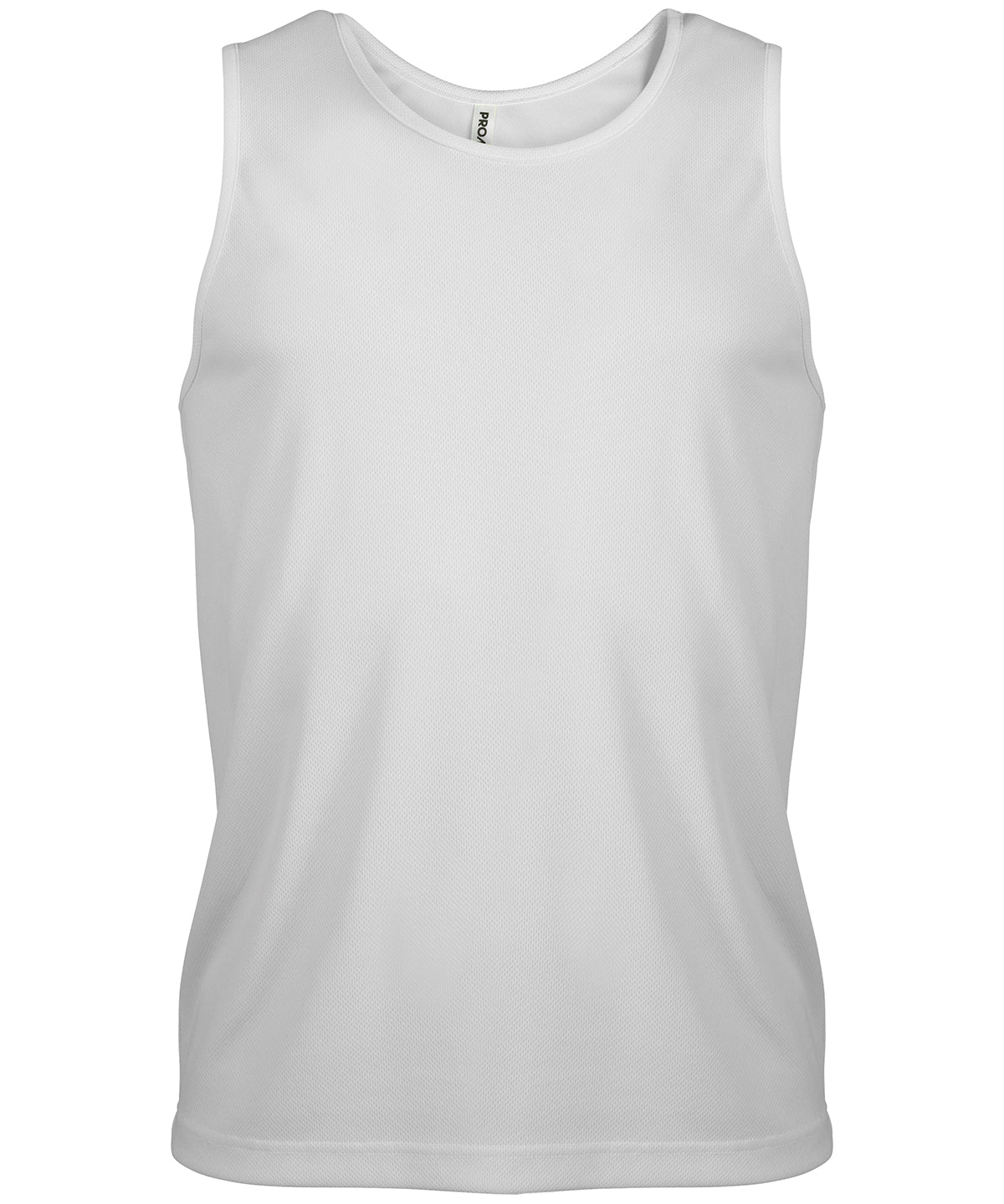 White - Men's sports vest - GarmentEmbroidery