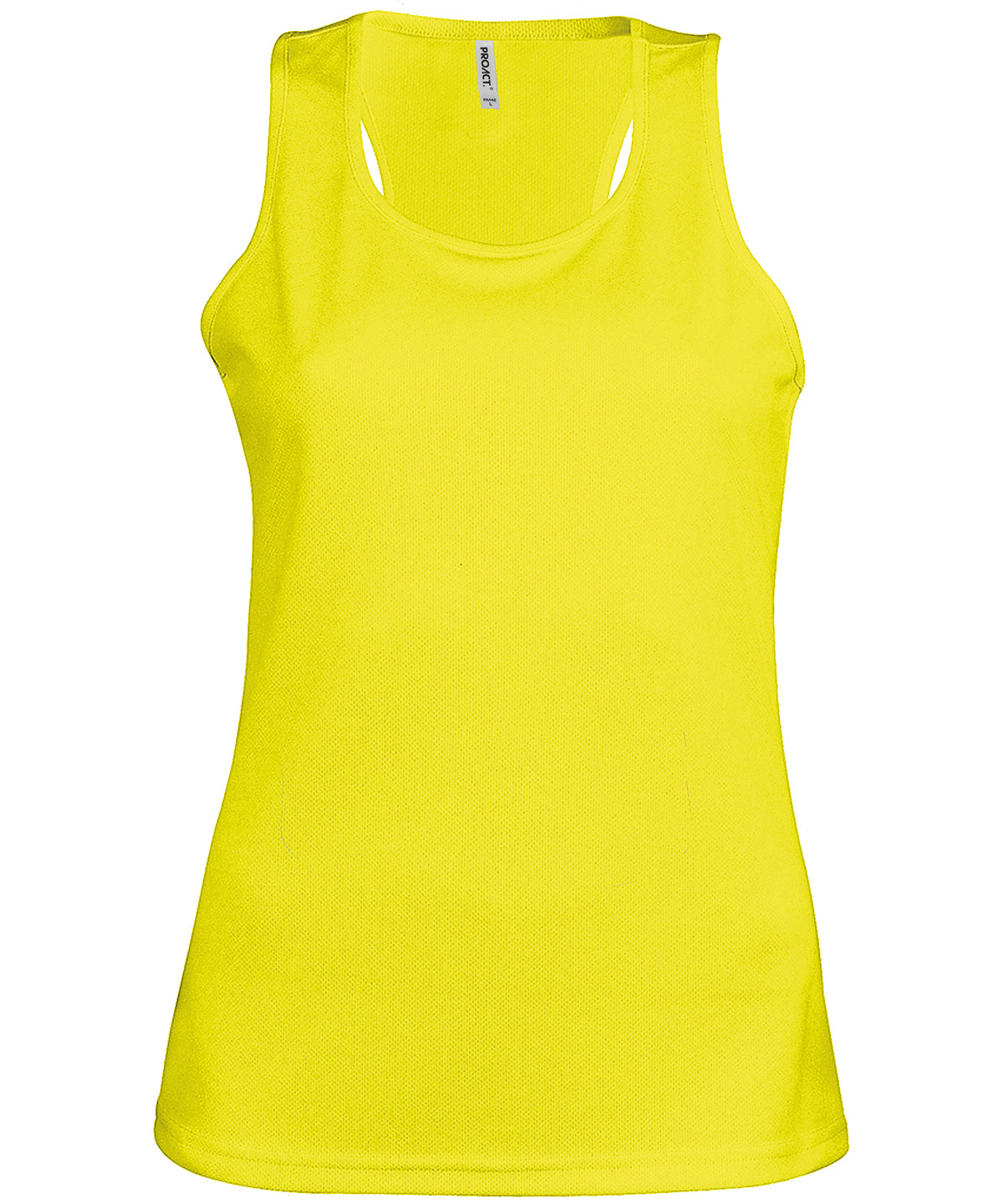 Fluorescent Yellow - Ladies' sports vest - GarmentEmbroidery
