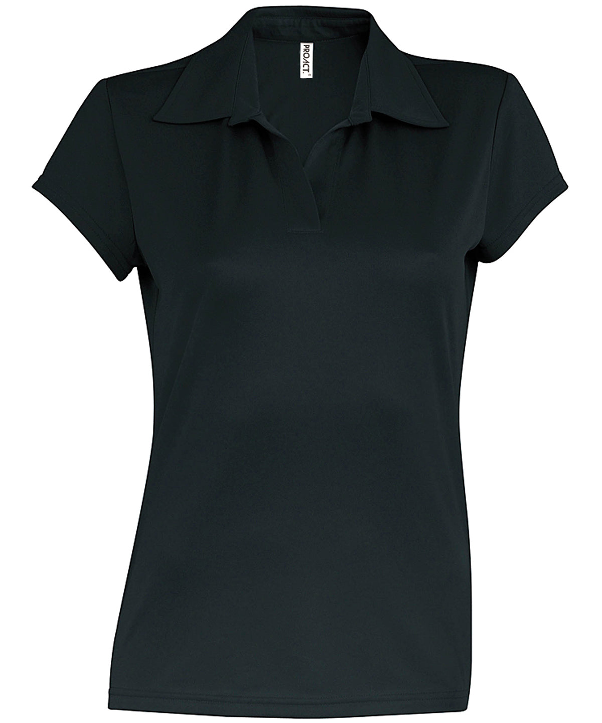 Black - Ladies' short-sleeved polo shirt - GarmentEmbroidery