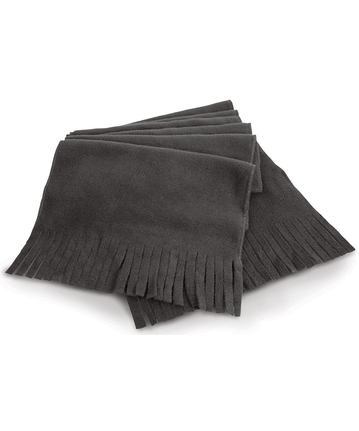 Charcoal Grey - Polartherm™ tassel scarf - GarmentEmbroidery