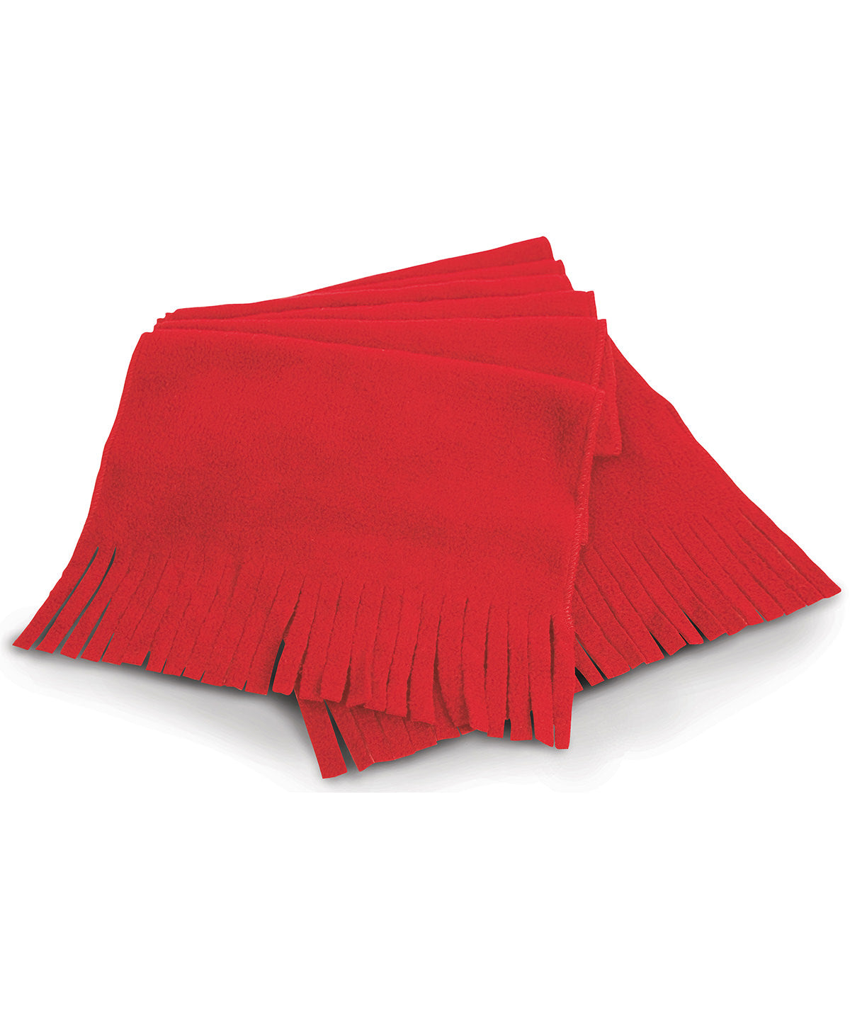 Red - Polartherm™ tassel scarf - GarmentEmbroidery