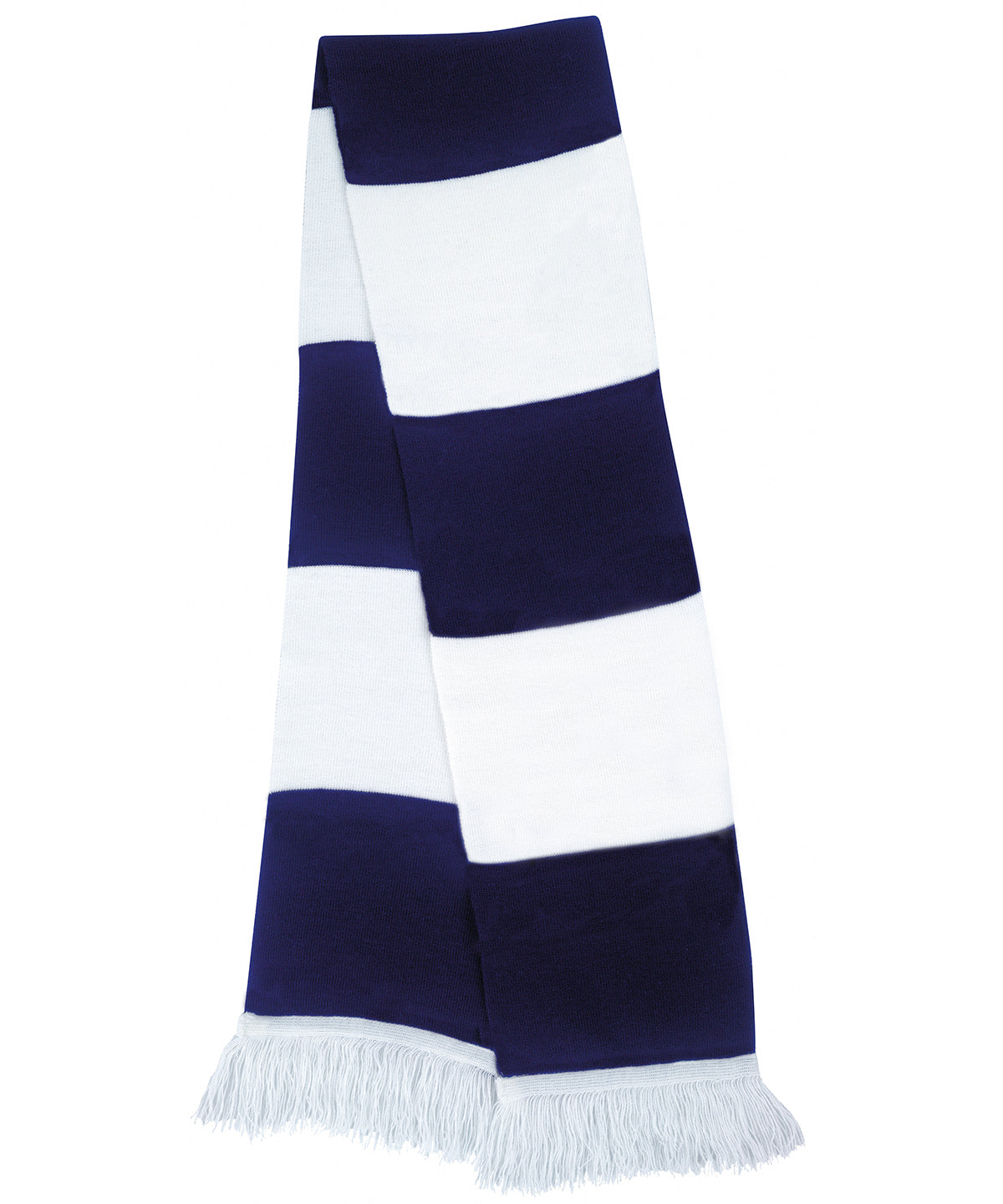 White/Navy - Team scarf - GarmentEmbroidery
