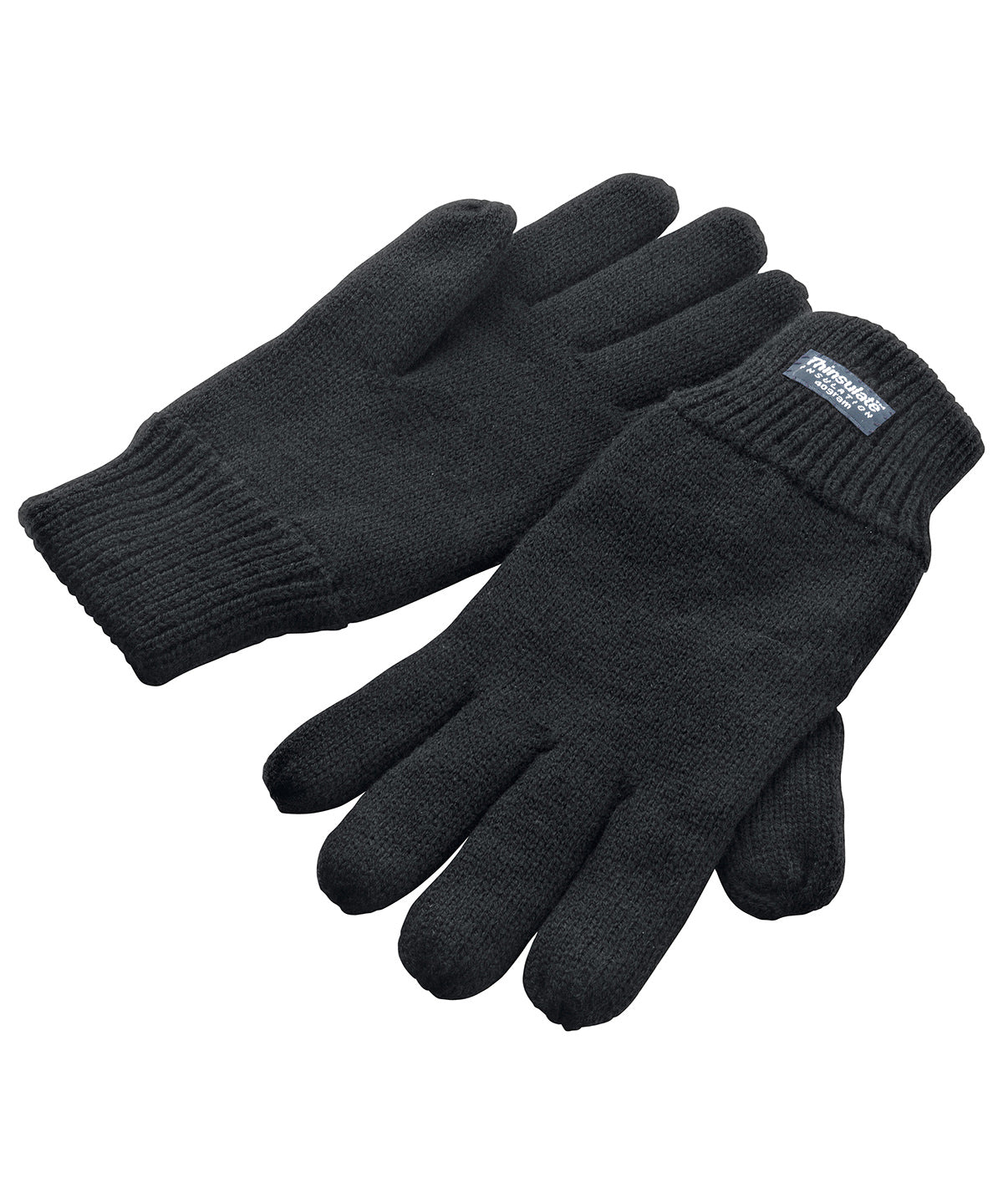 Black - Classic fully-lined Thinsulate™ gloves - GarmentEmbroidery