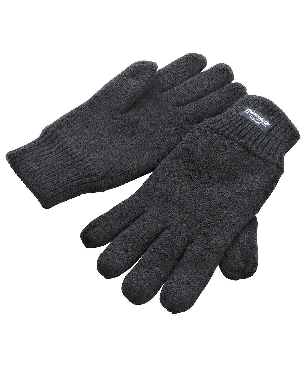 Charcoal - Classic fully-lined Thinsulate™ gloves - GarmentEmbroidery