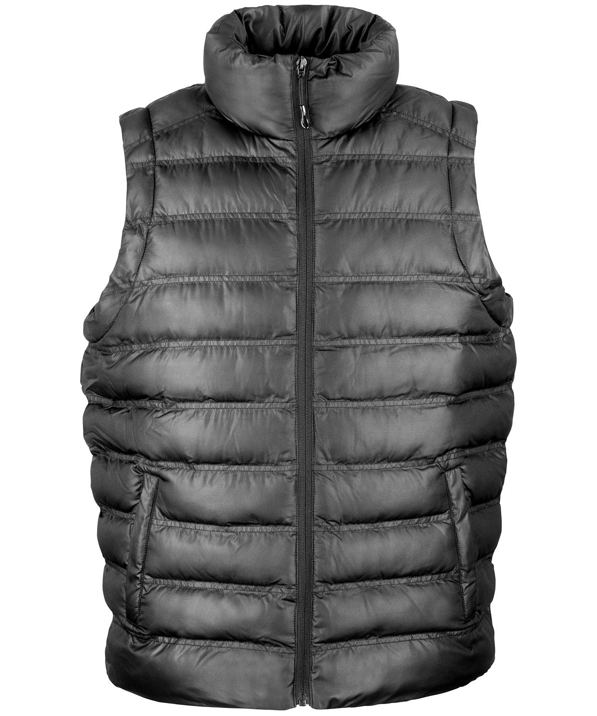 Black - Ice bird padded gilet - GarmentEmbroidery