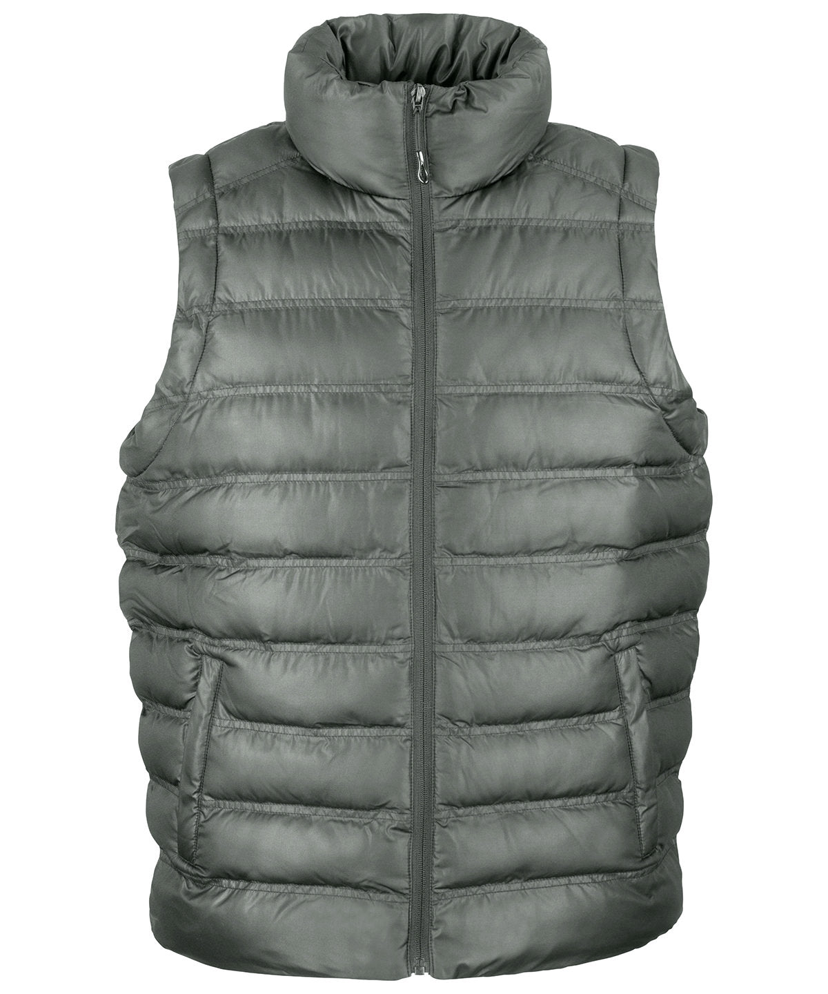 Frost Grey - Ice bird padded gilet - GarmentEmbroidery