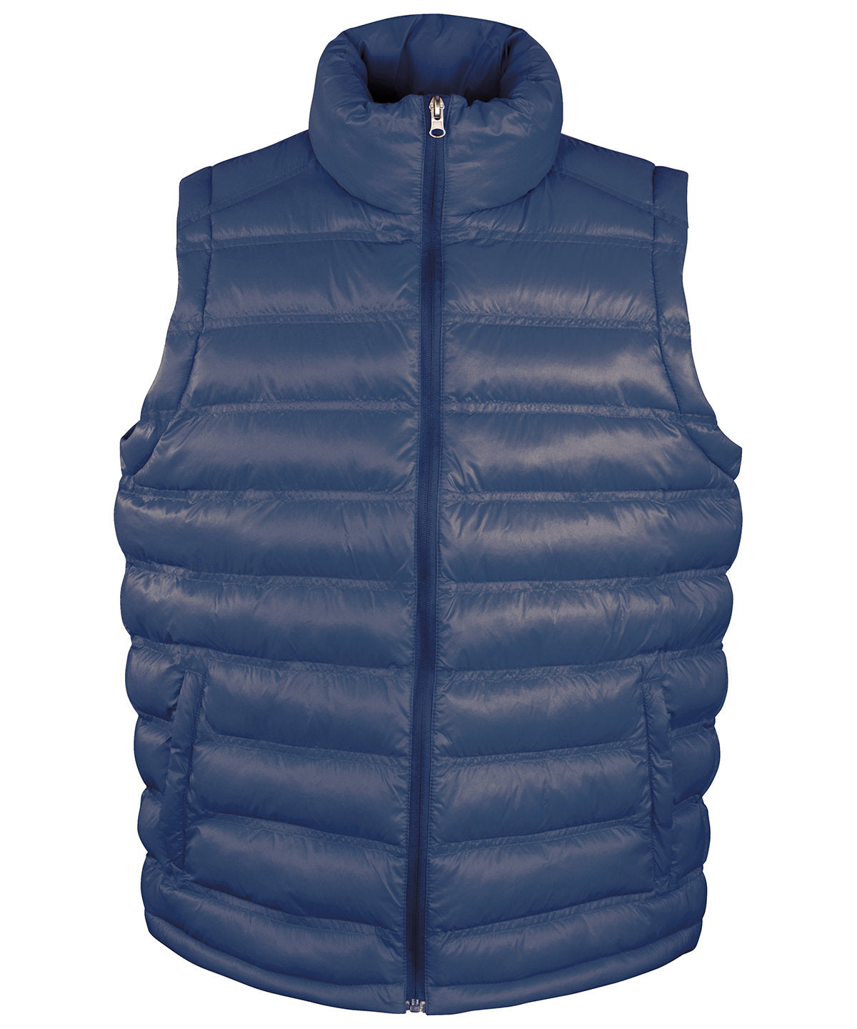 Navy - Ice bird padded gilet - GarmentEmbroidery