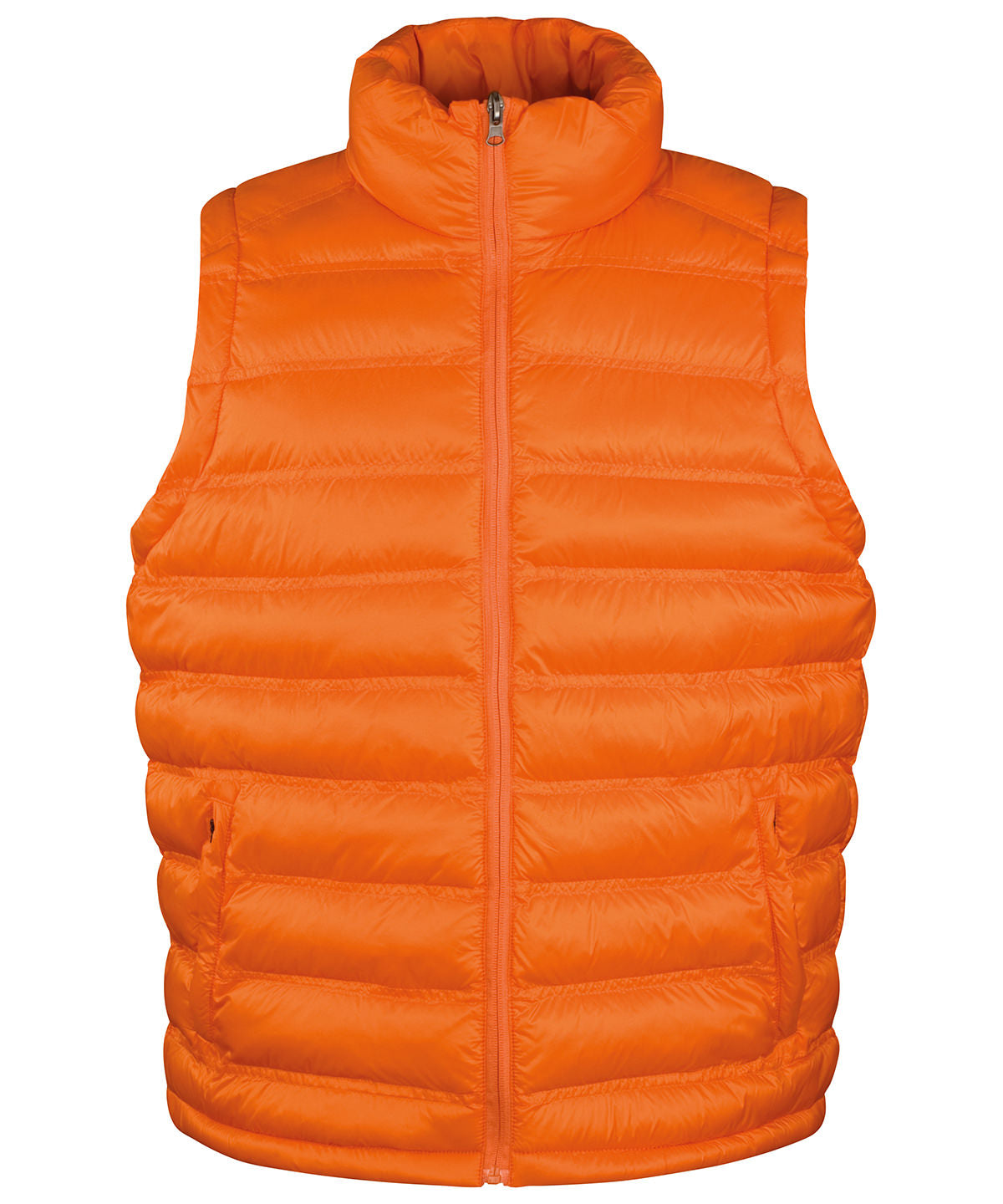 Orange - Ice bird padded gilet - GarmentEmbroidery