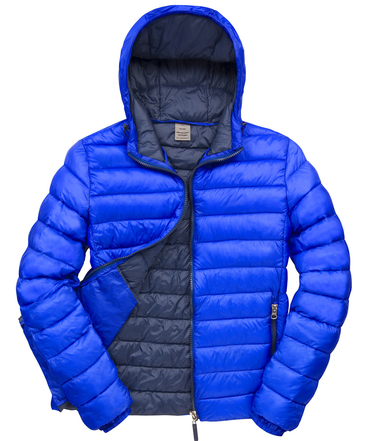 Royal/Navy - Urban snow bird hooded jacket - GarmentEmbroidery