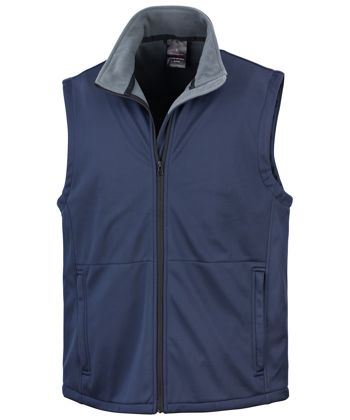 Navy - Core softshell bodywarmer - GarmentEmbroidery