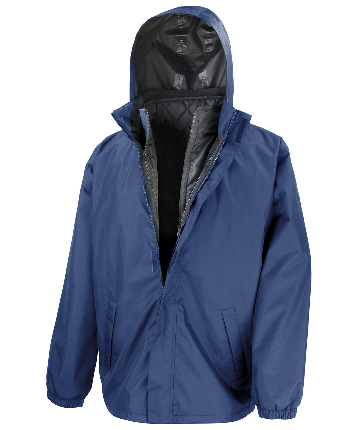 Navy - Core 3-in-1 jacket with quilted bodywarmer - GarmentEmbroidery