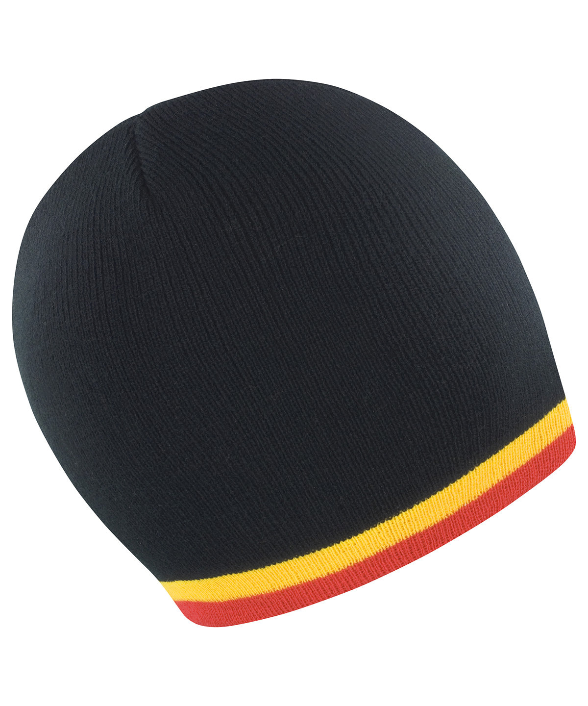 Black/Yellow/Red - National beanie - GarmentEmbroidery