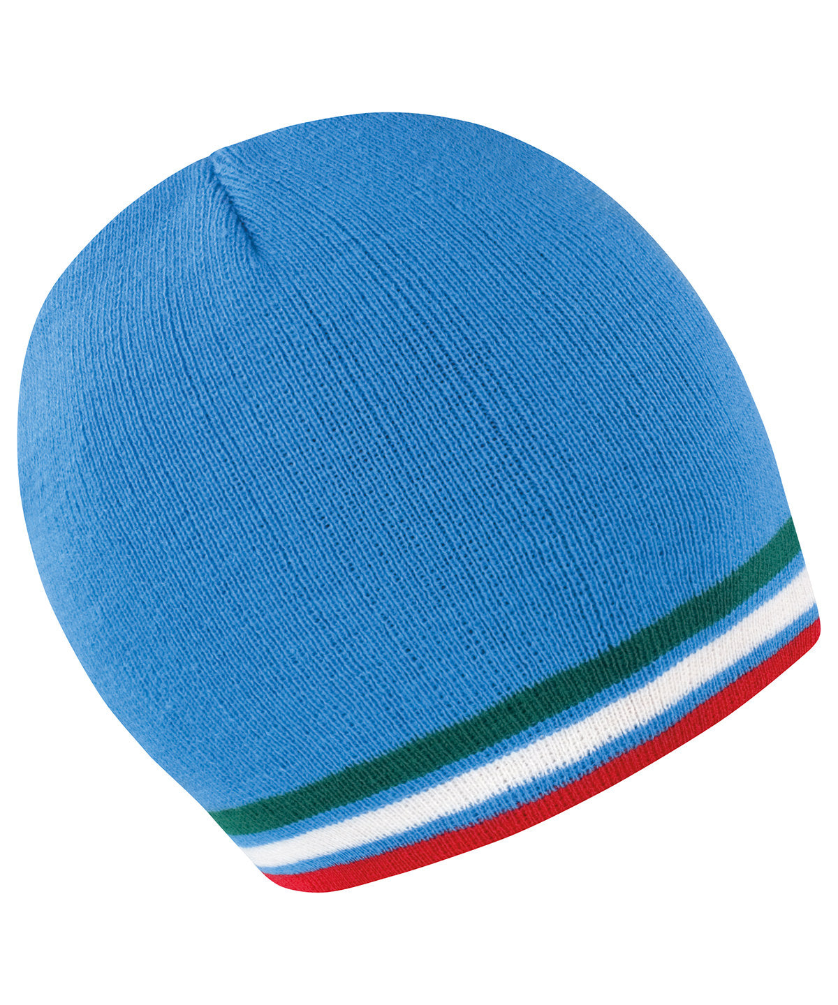 Blue/Green/White/Red - National beanie - GarmentEmbroidery