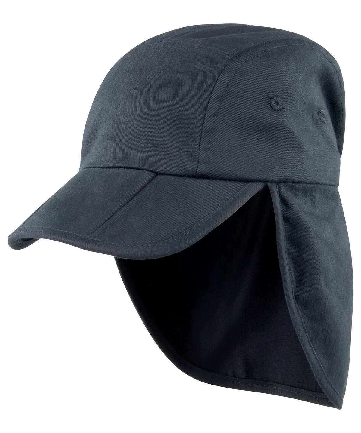 Black - Junior fold-up legionnaire's cap - GarmentEmbroidery