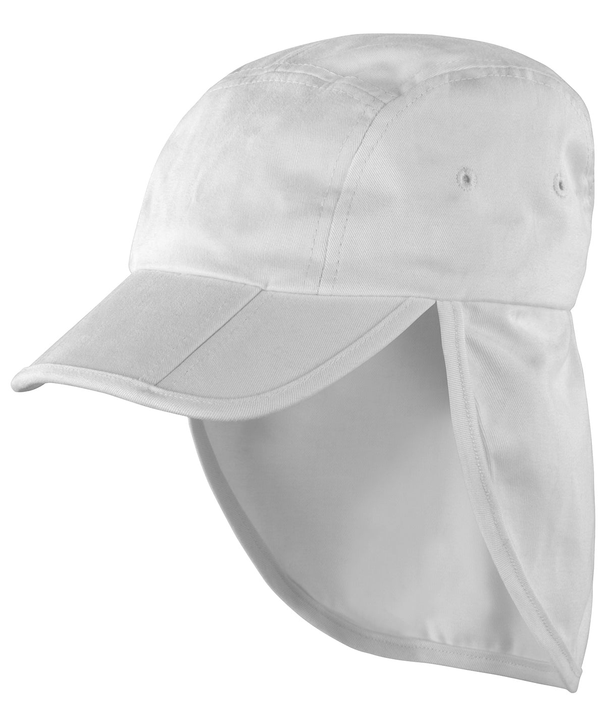 White - Junior fold-up legionnaire's cap - GarmentEmbroidery
