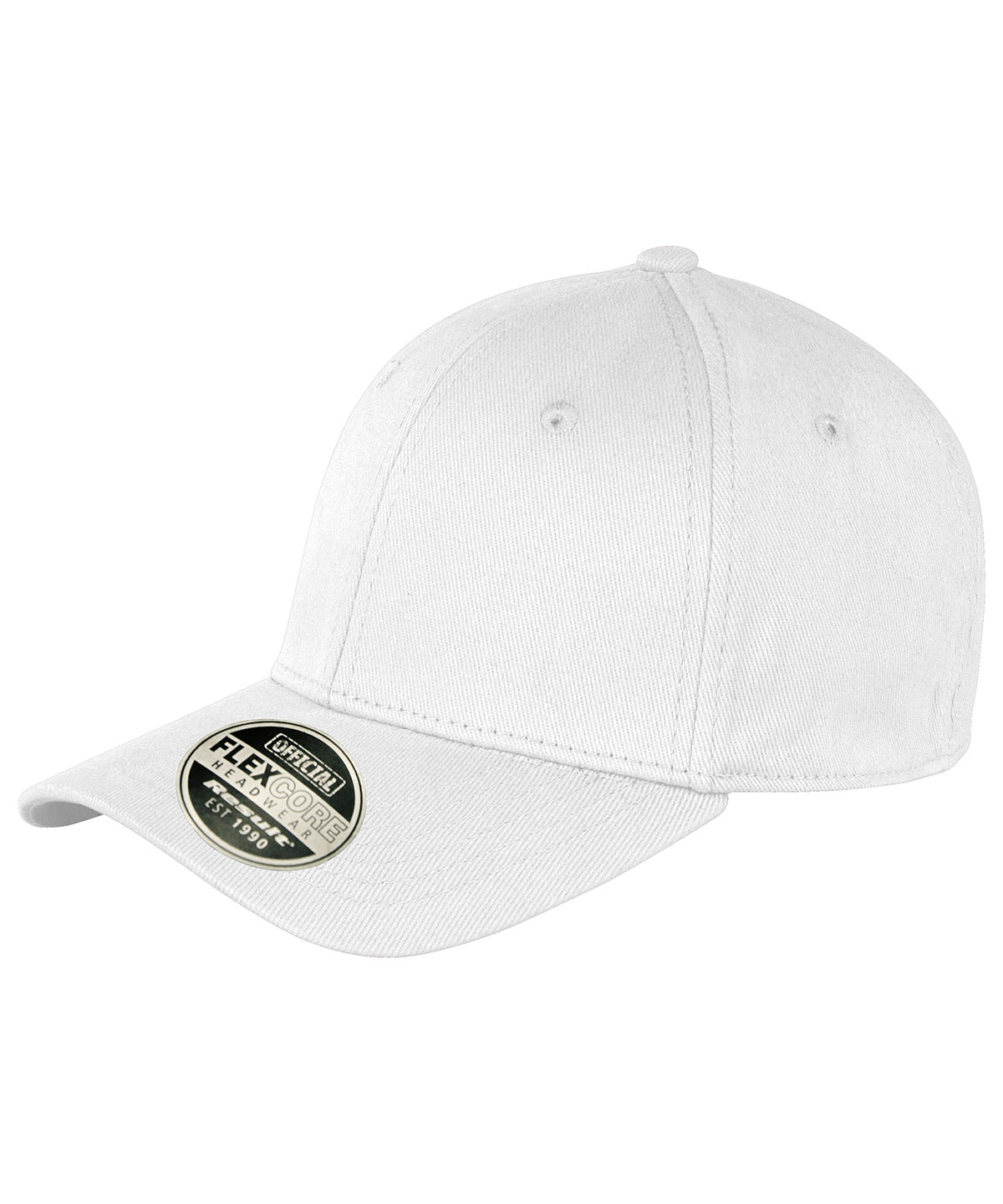 White - Kansas flex cap - GarmentEmbroidery