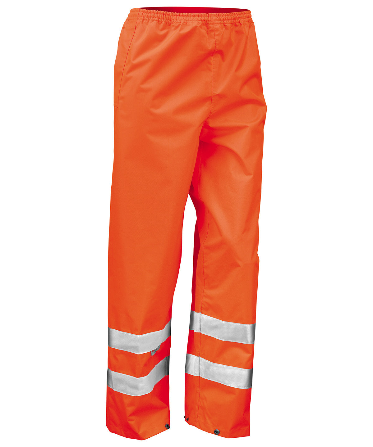 Fluorescent Orange - Safety high-viz trousers - GarmentEmbroidery