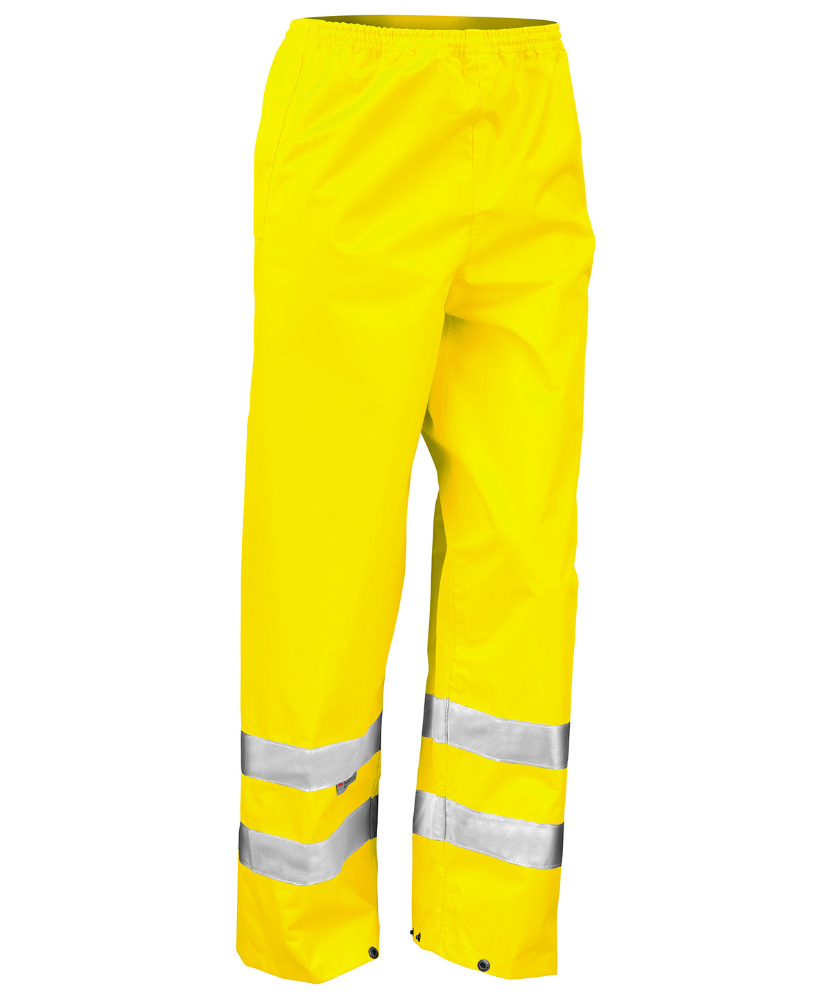 Fluorescent Yellow - Safety high-viz trousers - GarmentEmbroidery
