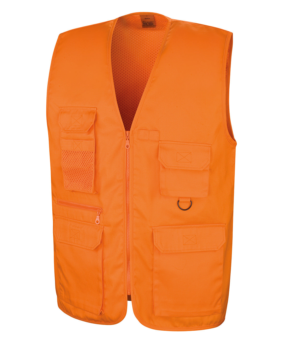 Orange - Adventure safari waistcoat - GarmentEmbroidery