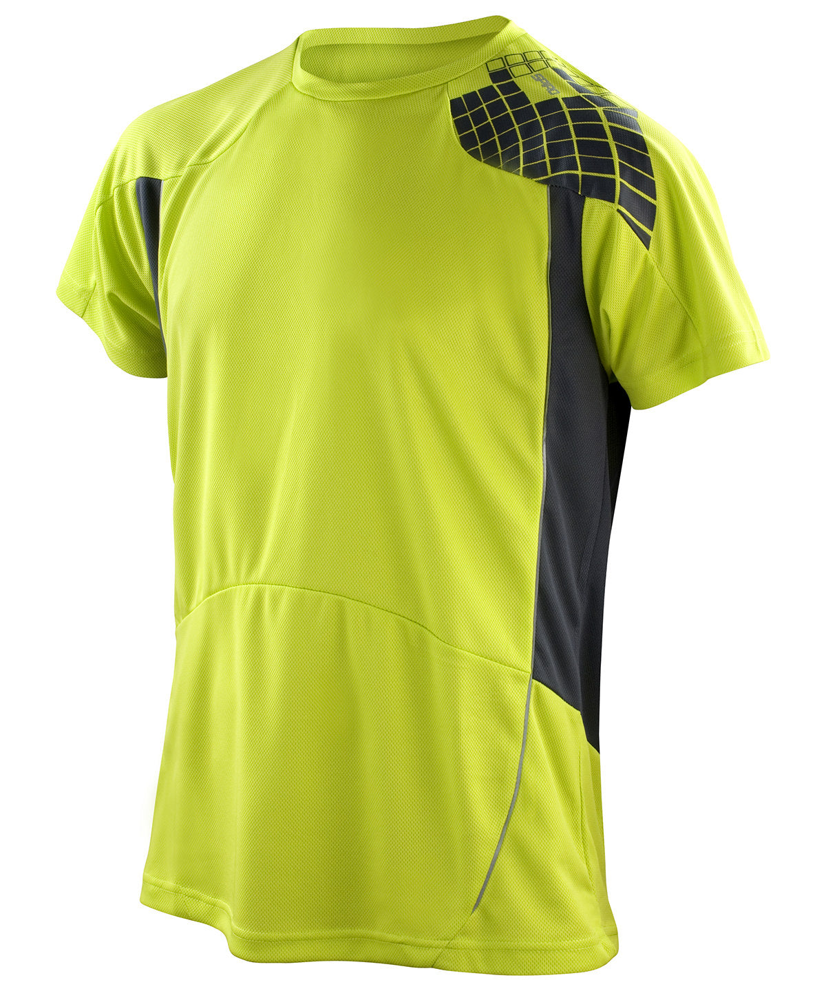 Neon Lime/Grey - Spiro training shirt - GarmentEmbroidery