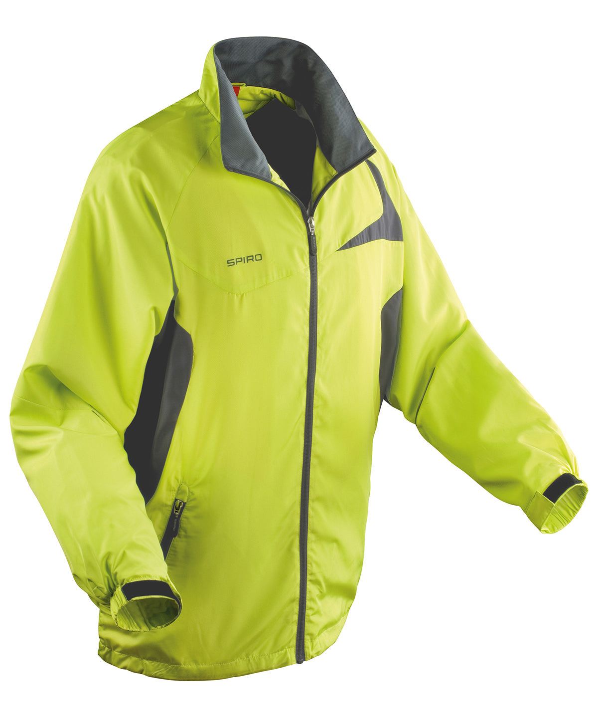 Lime/Grey - Spiro micro-lite team jacket - GarmentEmbroidery