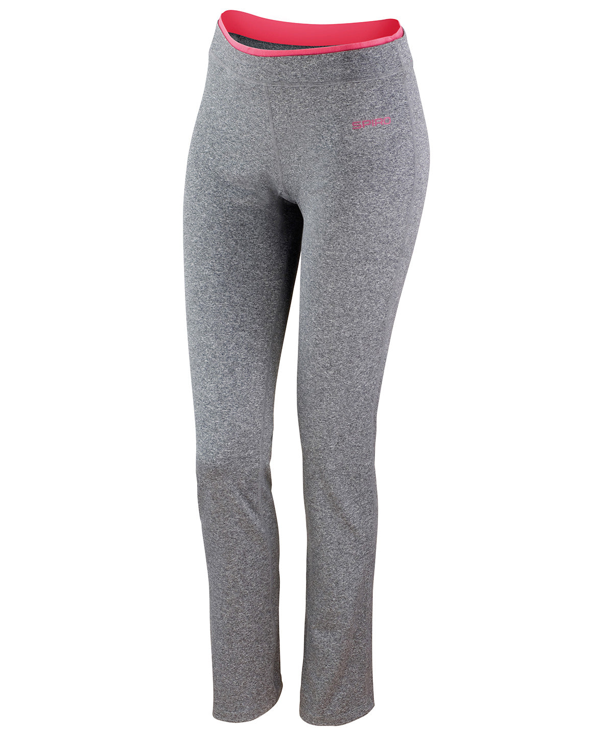 Sport Grey Marl/Hot Coral - Women's fitness trousers - GarmentEmbroidery