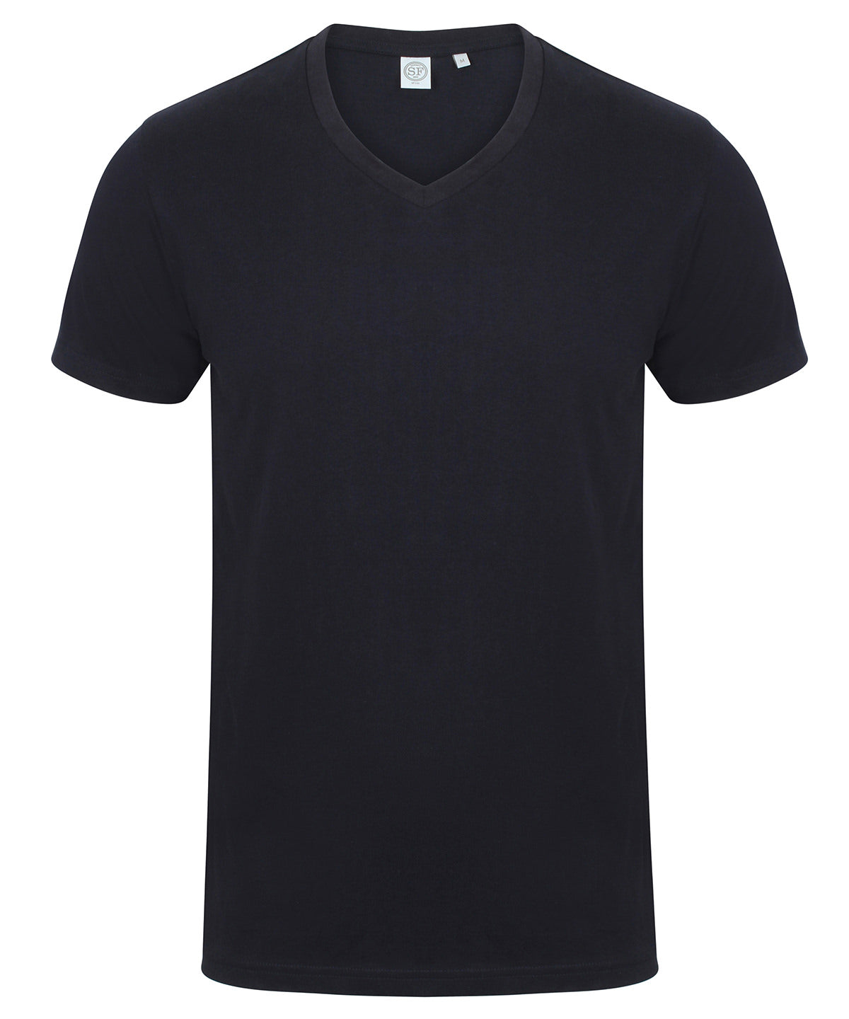Navy - Men's feel good stretch v-neck t-shirt - GarmentEmbroidery
