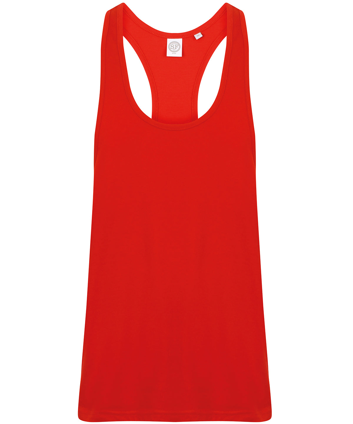 Bright Red - Muscle vest - GarmentEmbroidery