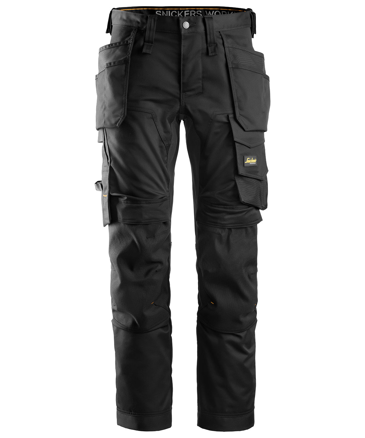 Black - AllroundWork stretch trousers holster pockets - GarmentEmbroidery
