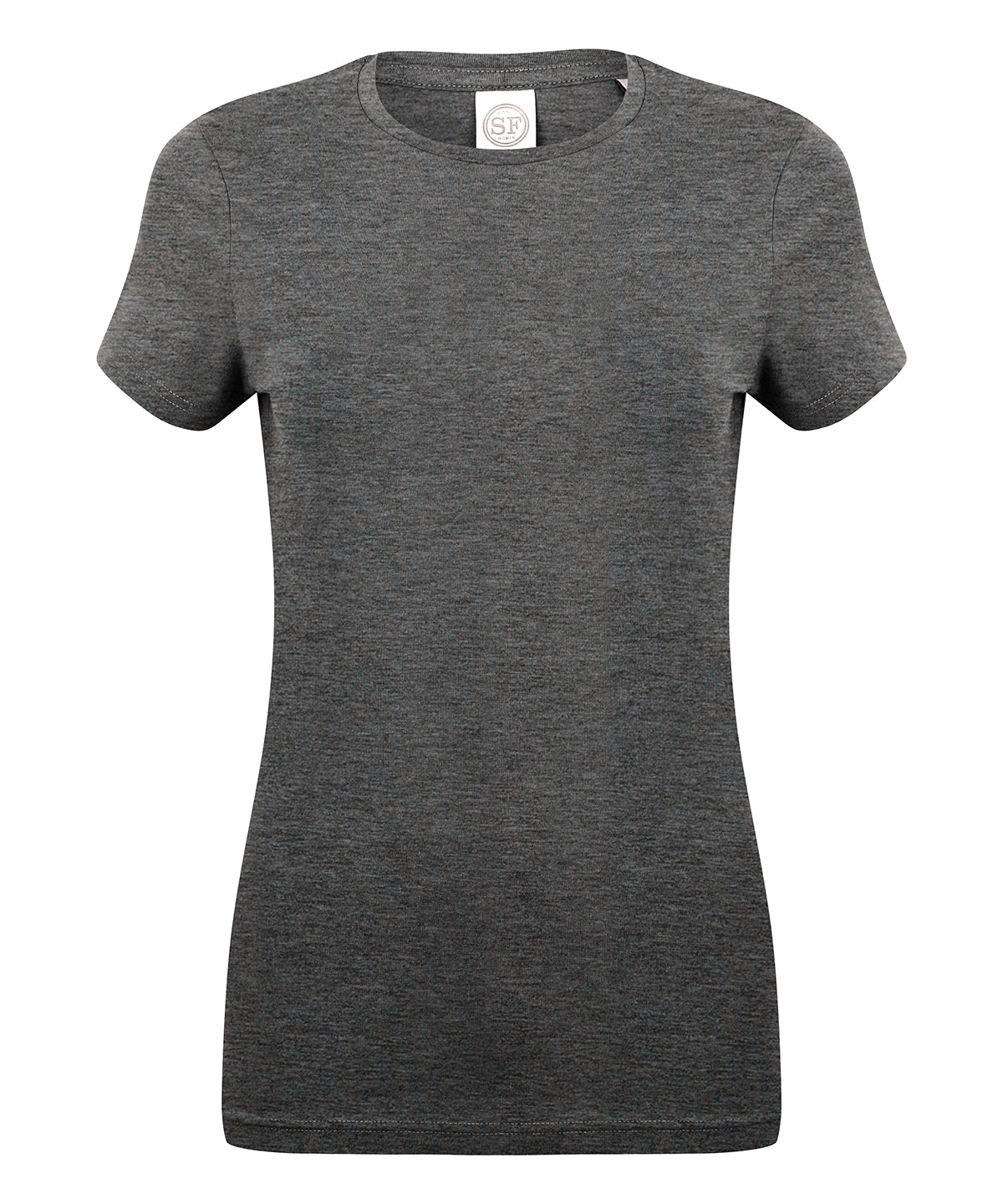Heather Charcoal - Feel good women's stretch t-shirt - GarmentEmbroidery